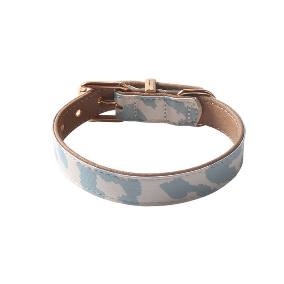 Cow Print PU Dog Collar – Soft & Stylish_CWMM7774