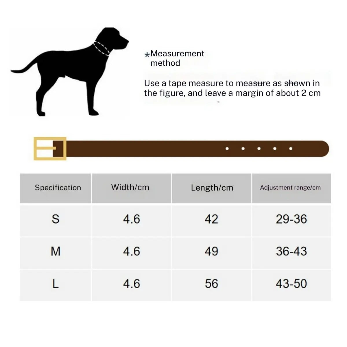 Leather Pet Collar with Apple Airtag Holder_CWMM7674