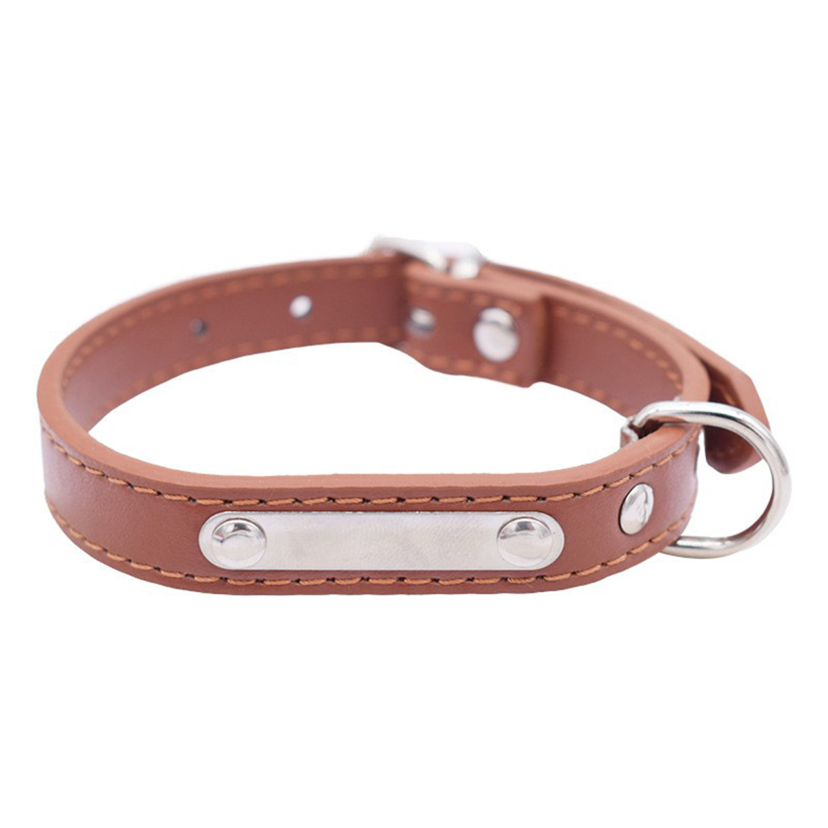 Custom PU Collar with ID Tag for Large Dogs_CWMM7431