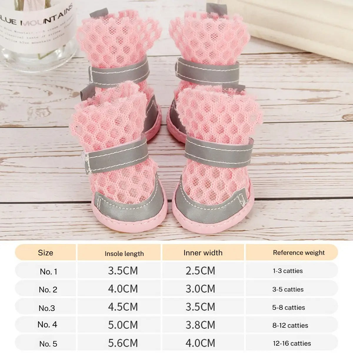 Breathable Mesh Dog Sandals – Summer Pet Shoes_CWMM7255