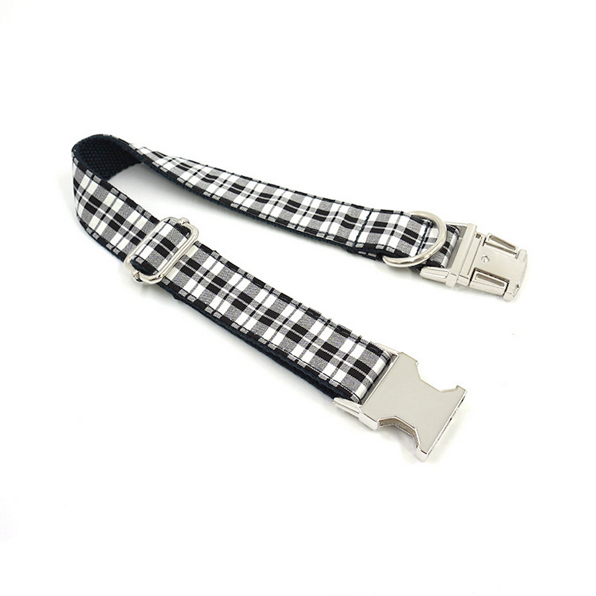 British Style Checkered Dog Collar Set_CWMM7088