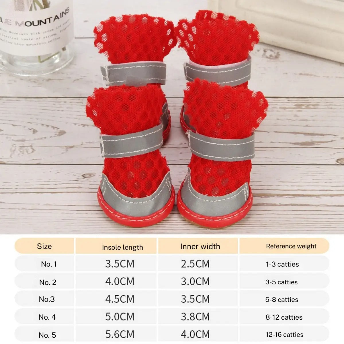 Breathable Mesh Dog Sandals – Summer Pet Shoes_CWMM7255