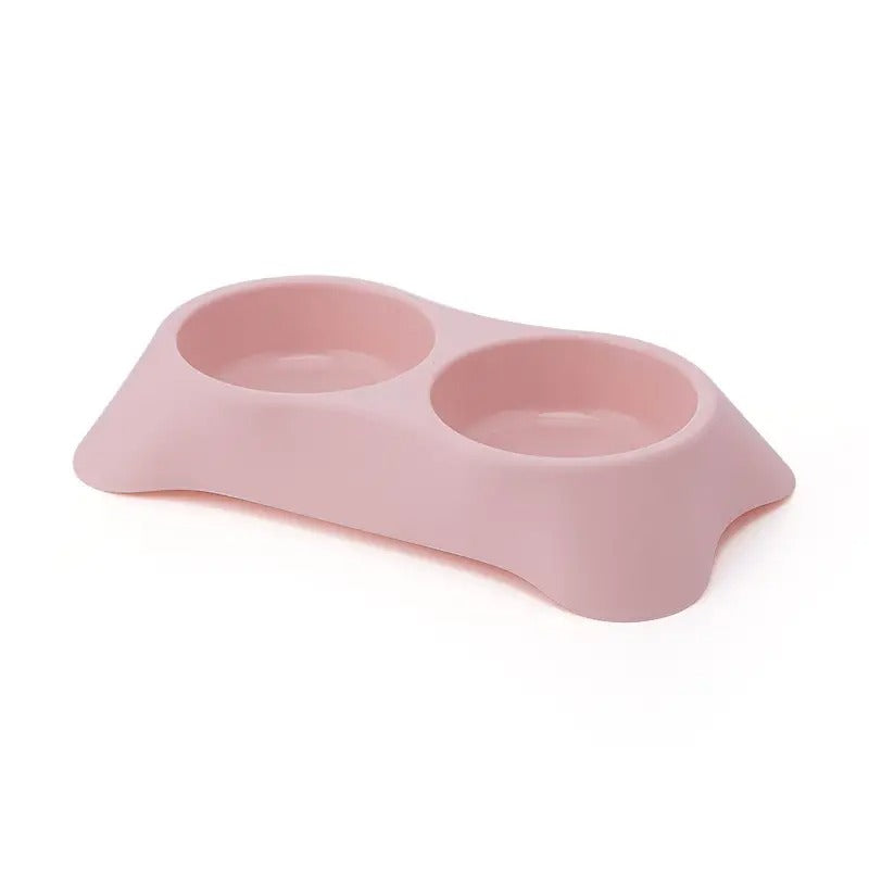 Eco-Friendly Thick Plastic Pet Bowl, Dual Feeder_CWMM5081