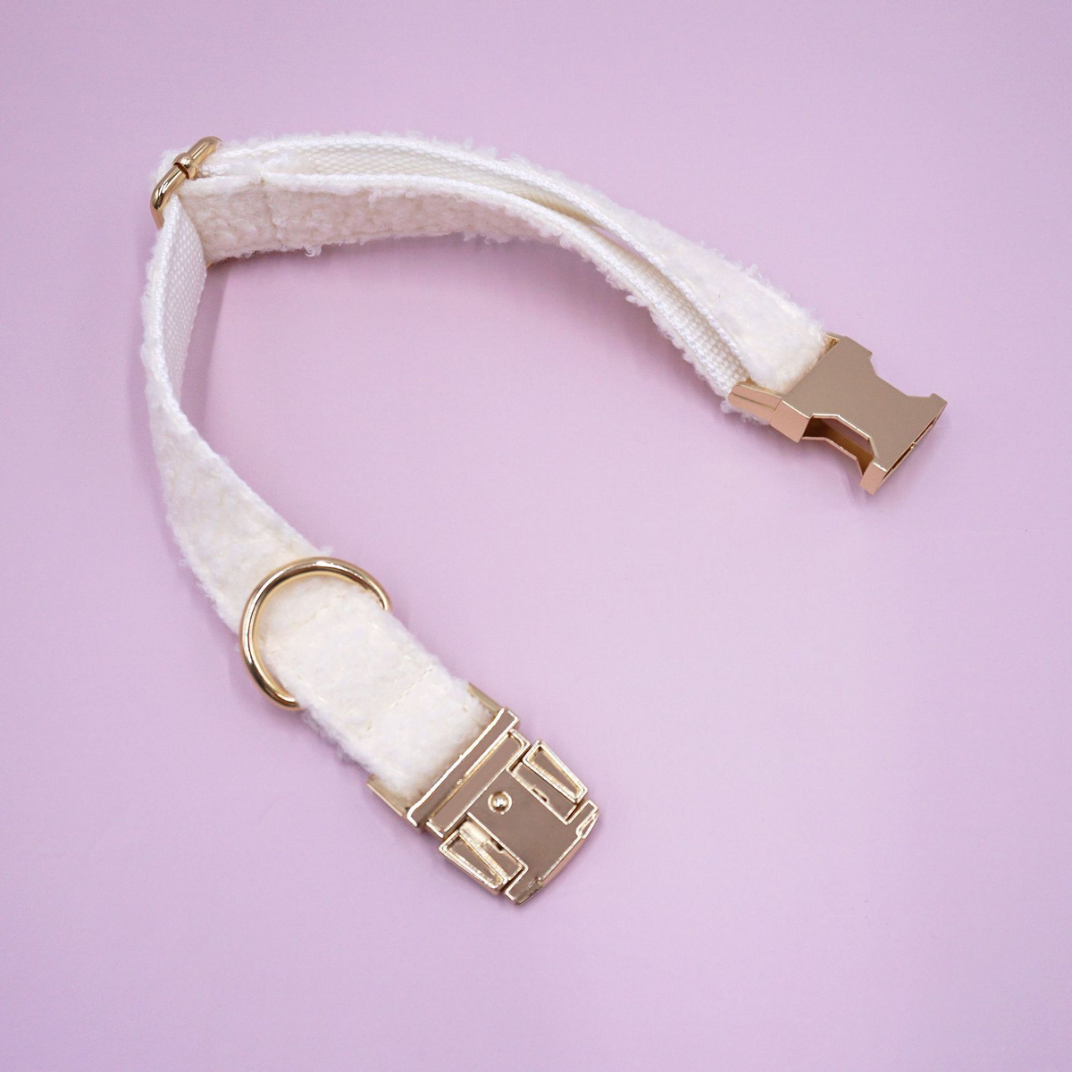 Christmas Teddy Fleece Dog Collar – Adjustable_CWMM7086