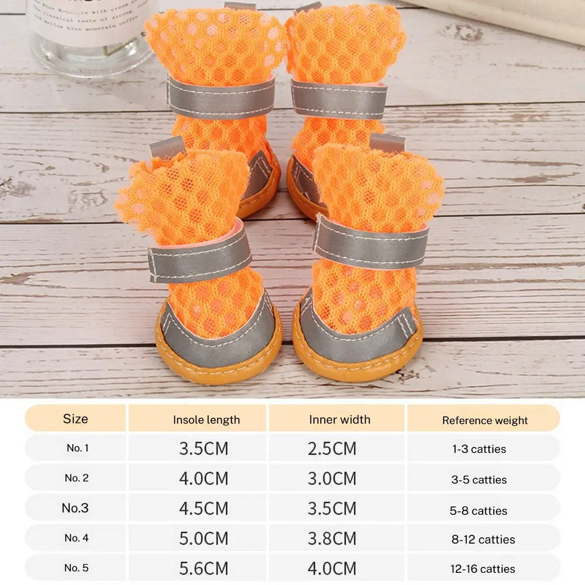 Breathable Mesh Dog Sandals – Summer Pet Shoes_CWMM7255