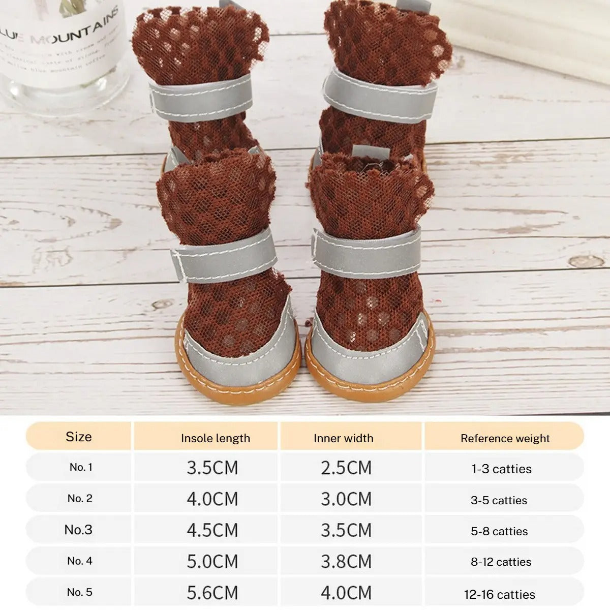 Breathable Mesh Dog Sandals – Summer Pet Shoes_CWMM7255
