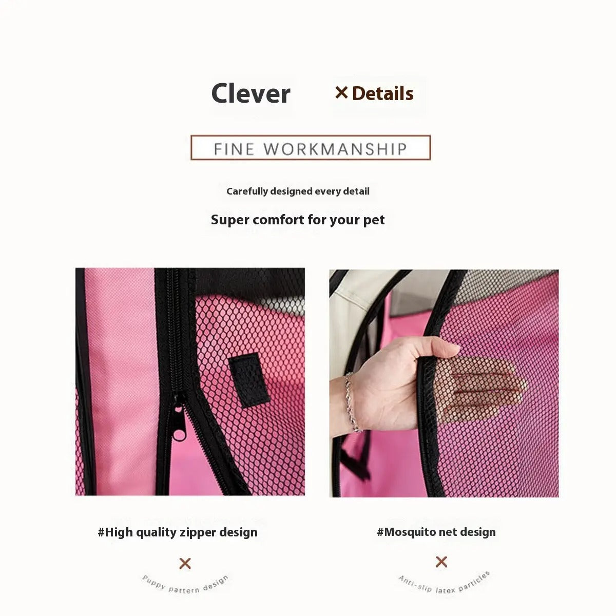 Foldable Waterproof Pet Playpen with Removable_CWMM5884