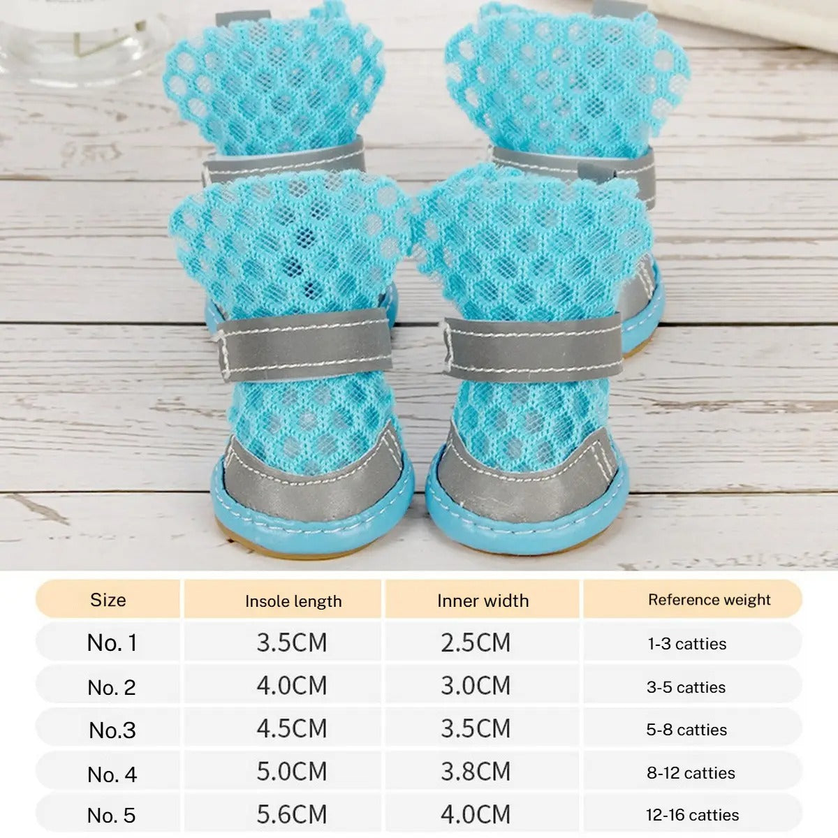 Breathable Mesh Dog Sandals – Summer Pet Shoes_CWMM7255