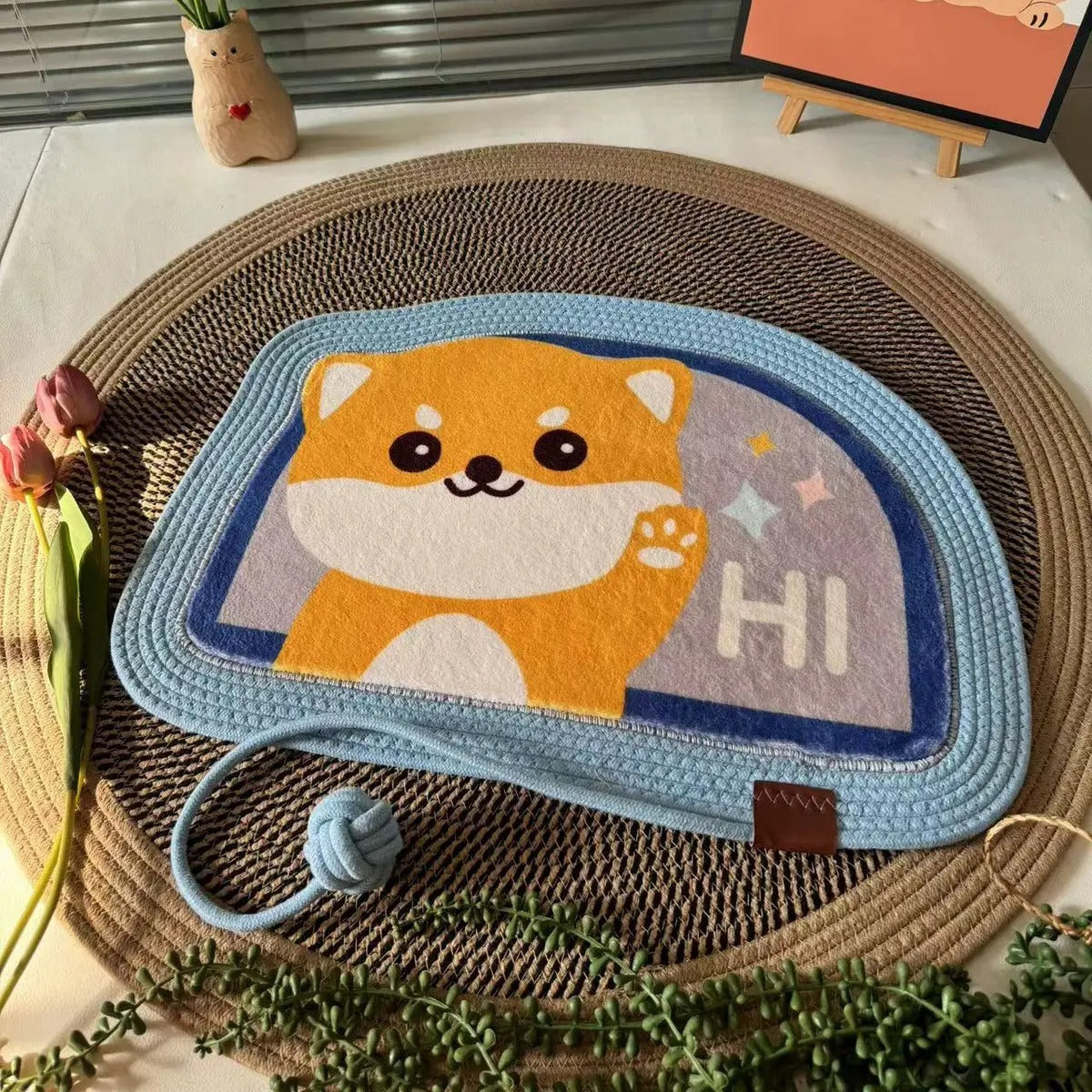 Handwoven Pet Bed Mat Anti-Slip & Scratch-Resist_CWMM6564