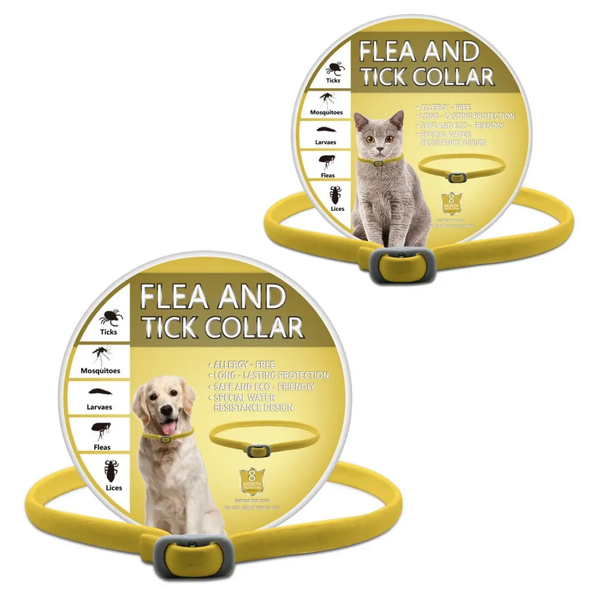 Flea and Tick Prevention Collar for Dogs and Cats_CWMM6498