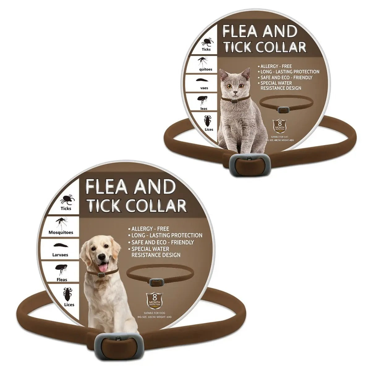 Flea and Tick Prevention Collar for Dogs and Cats_CWMM6498