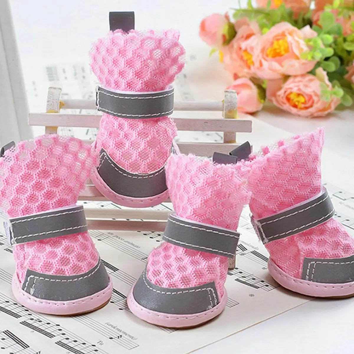 Breathable Mesh Dog Sandals – Summer Pet Shoes_CWMM7255