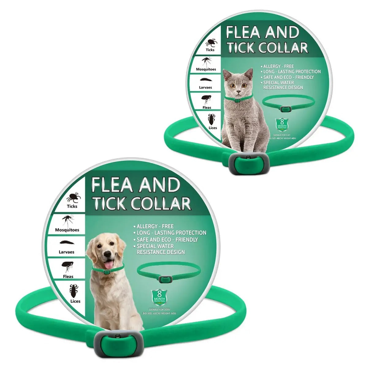 Flea and Tick Prevention Collar for Dogs and Cats_CWMM6498