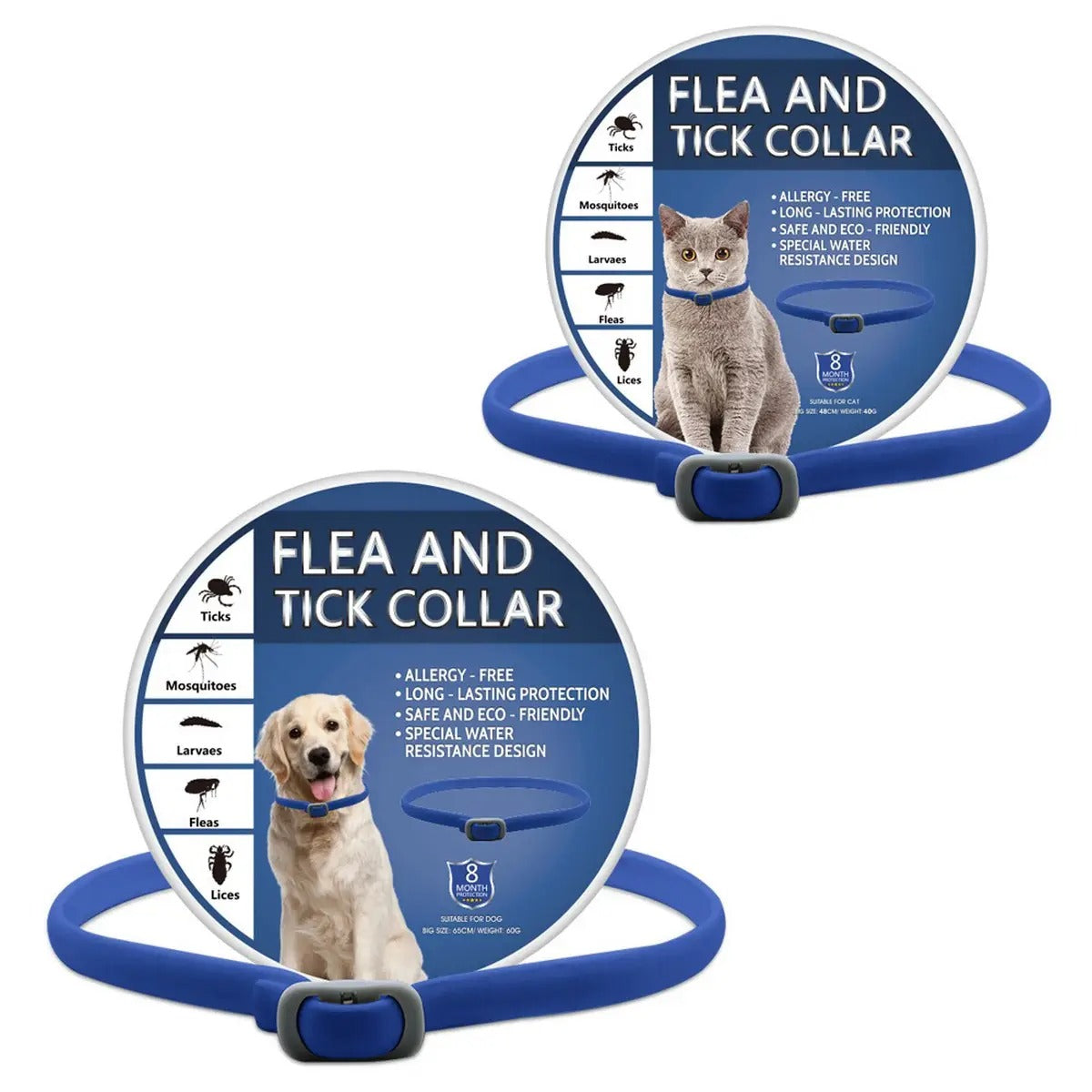 Flea and Tick Prevention Collar for Dogs and Cats_CWMM6498