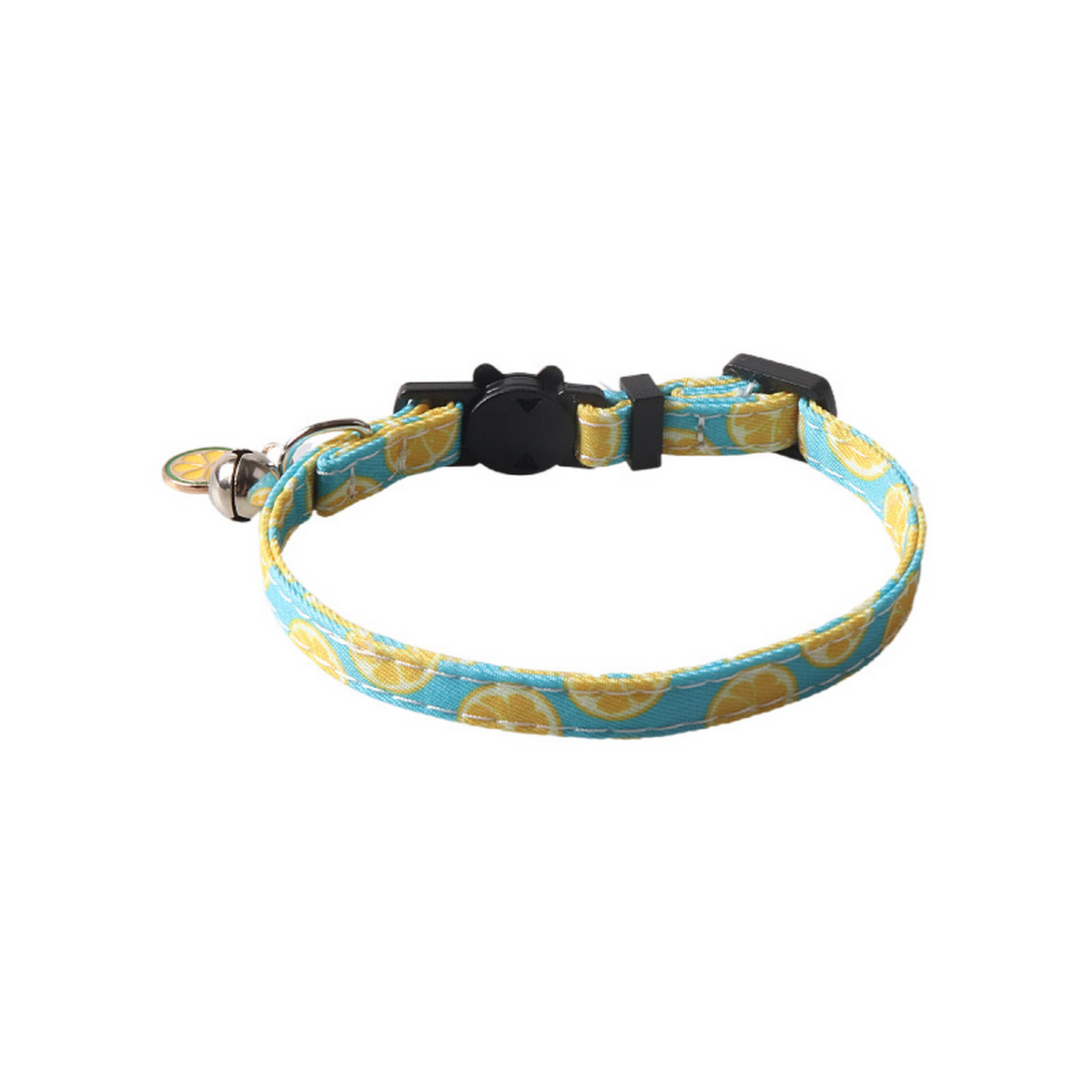 Floral Cat Collar with Bell – Adjustable Fit_CWMM7614