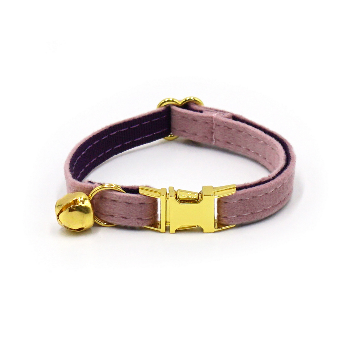 Cute Velvet Cat Collar – Bell & Laser Engraving_CWMM7099