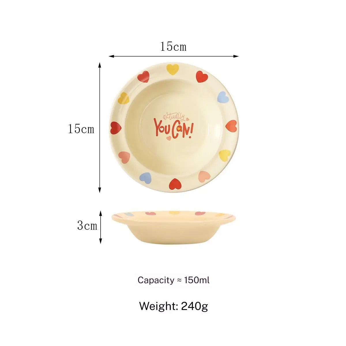 Cartoon Ceramic Pet Bowl with Edge Guard_CWMM5933
