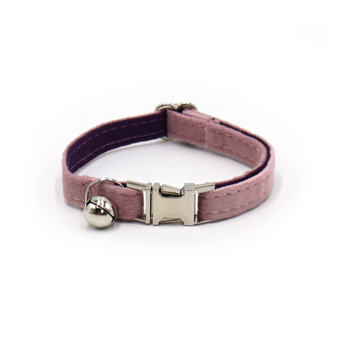 Cute Velvet Cat Collar – Bell & Laser Engraving_CWMM7099