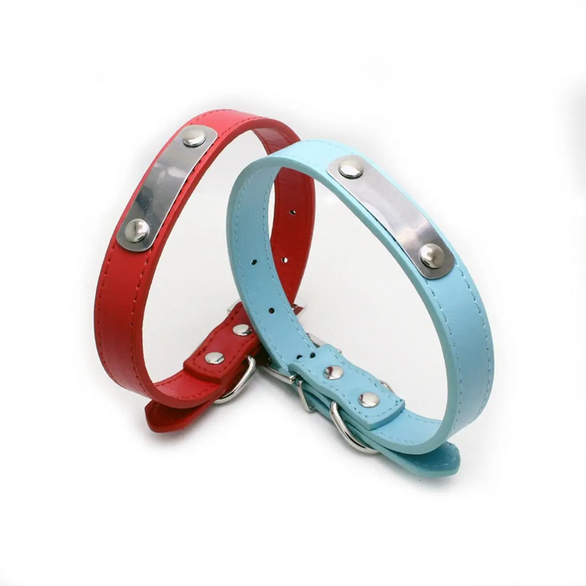 Laser Engraved PU Pet Collar for Dogs Cats_CWMM5983