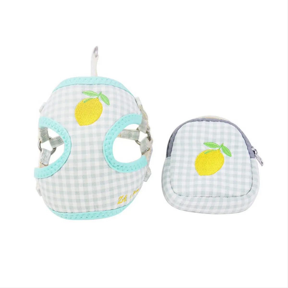 Fruit Embroidery Nylon Webbing Pet Leash Harness_CWMM5961