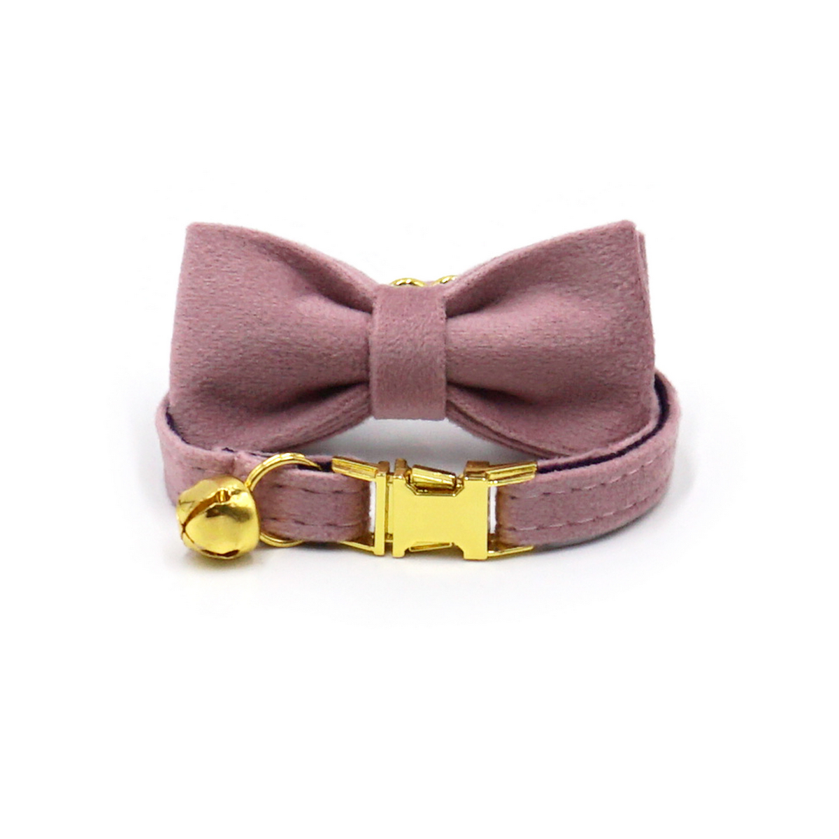 Cute Velvet Cat Collar – Bell & Laser Engraving_CWMM7099