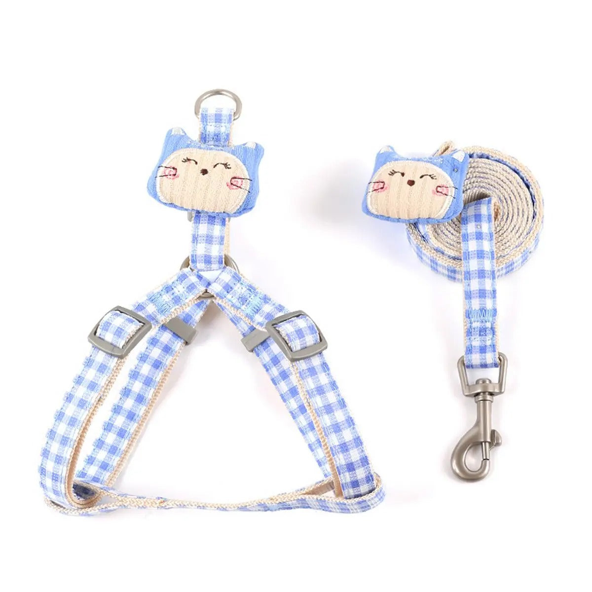 Breathable Pet Harness and Leash Set for Cat Dogs_CWMM5953