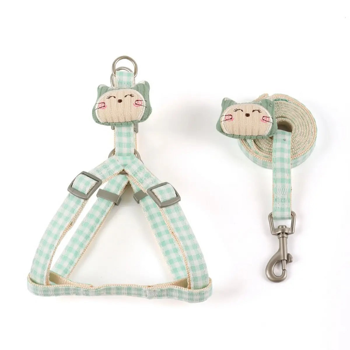 Breathable Pet Harness and Leash Set for Cat Dogs_CWMM5953