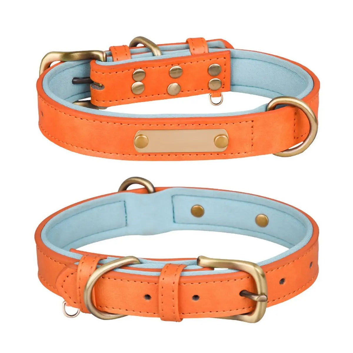 Colorblock Space Cotton Dog Collar & Leash Set_CWMM5976