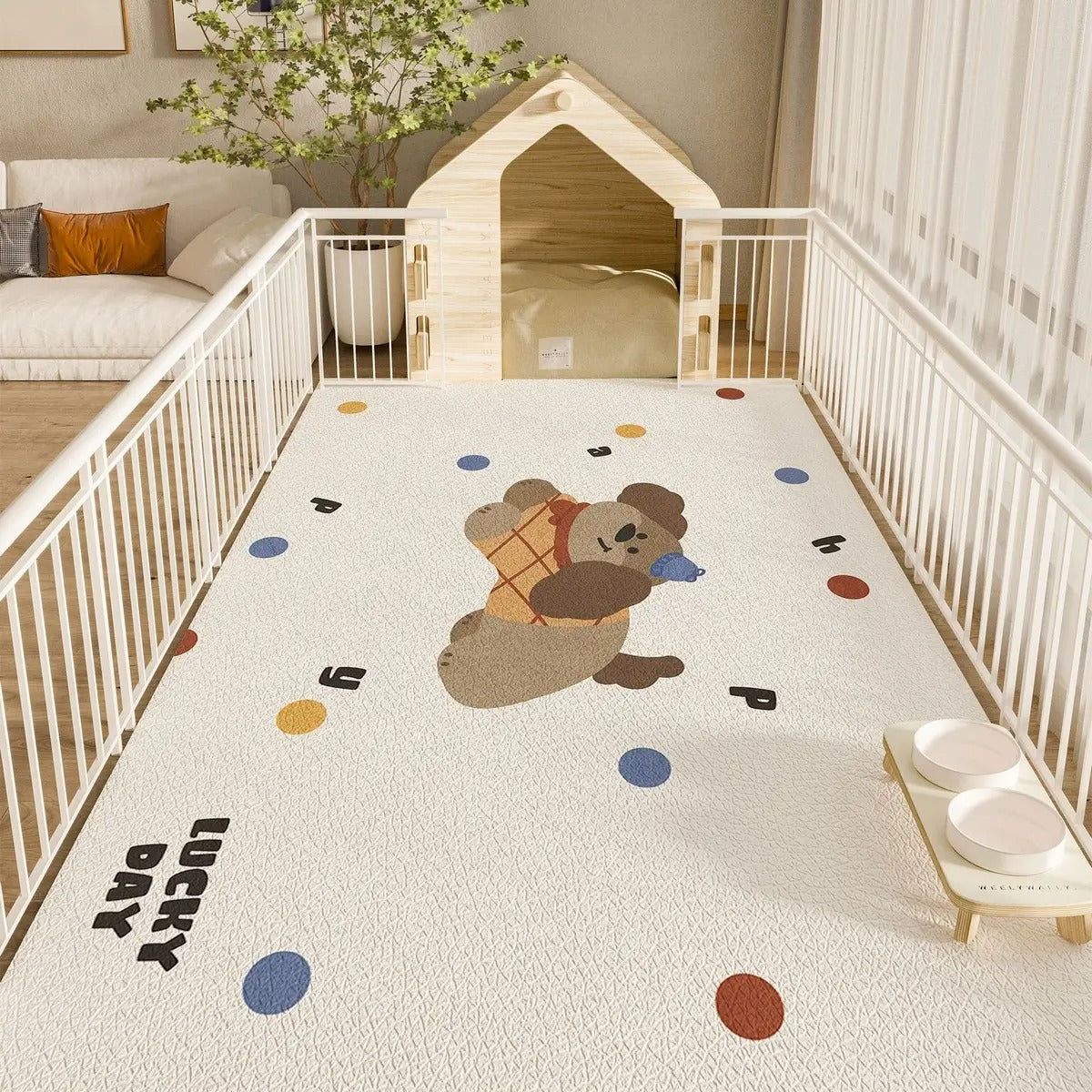 Cartoon PVC Pet Mat – Waterproof & Easy Clea_CWMM6076