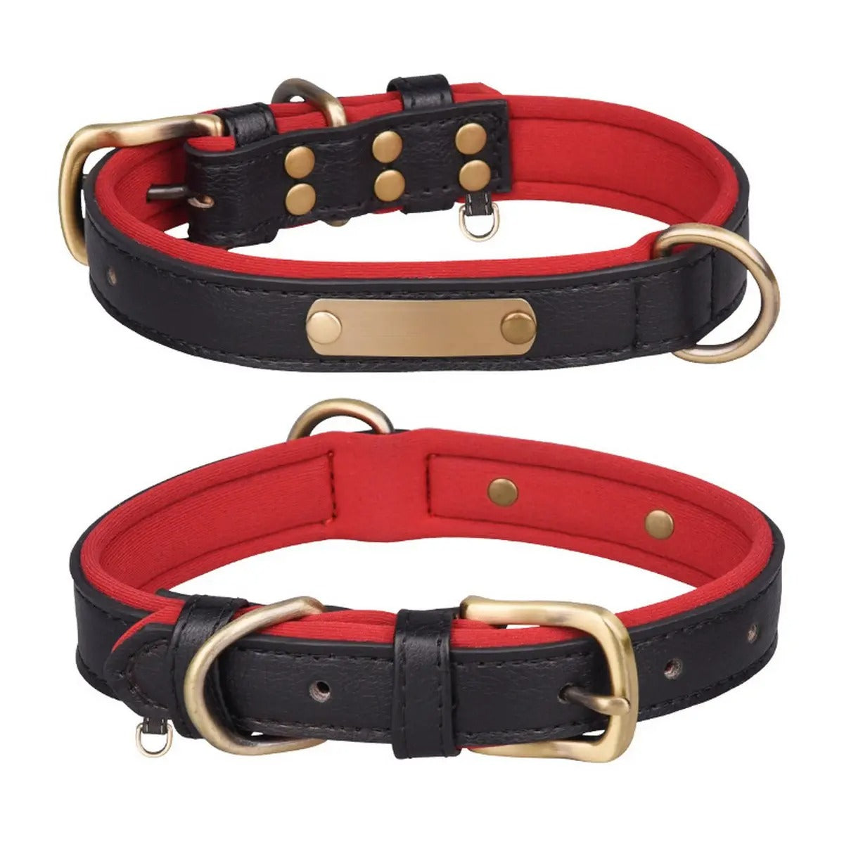 Colorblock Space Cotton Dog Collar & Leash Set_CWMM5976