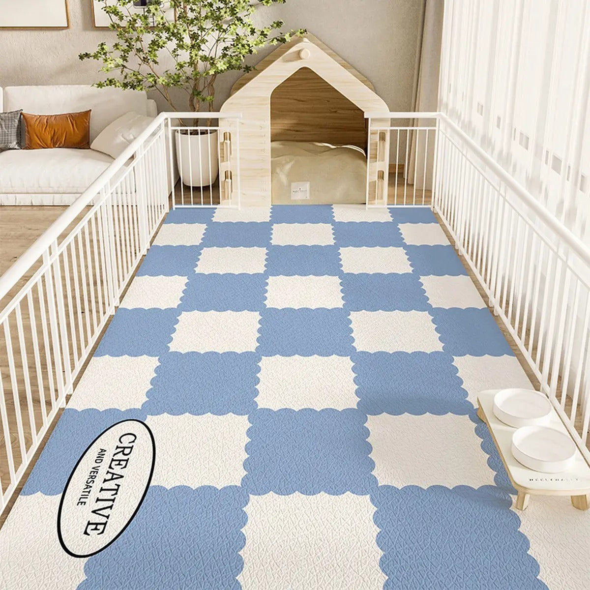 Cartoon PVC Pet Mat – Waterproof & Easy Clea_CWMM6076