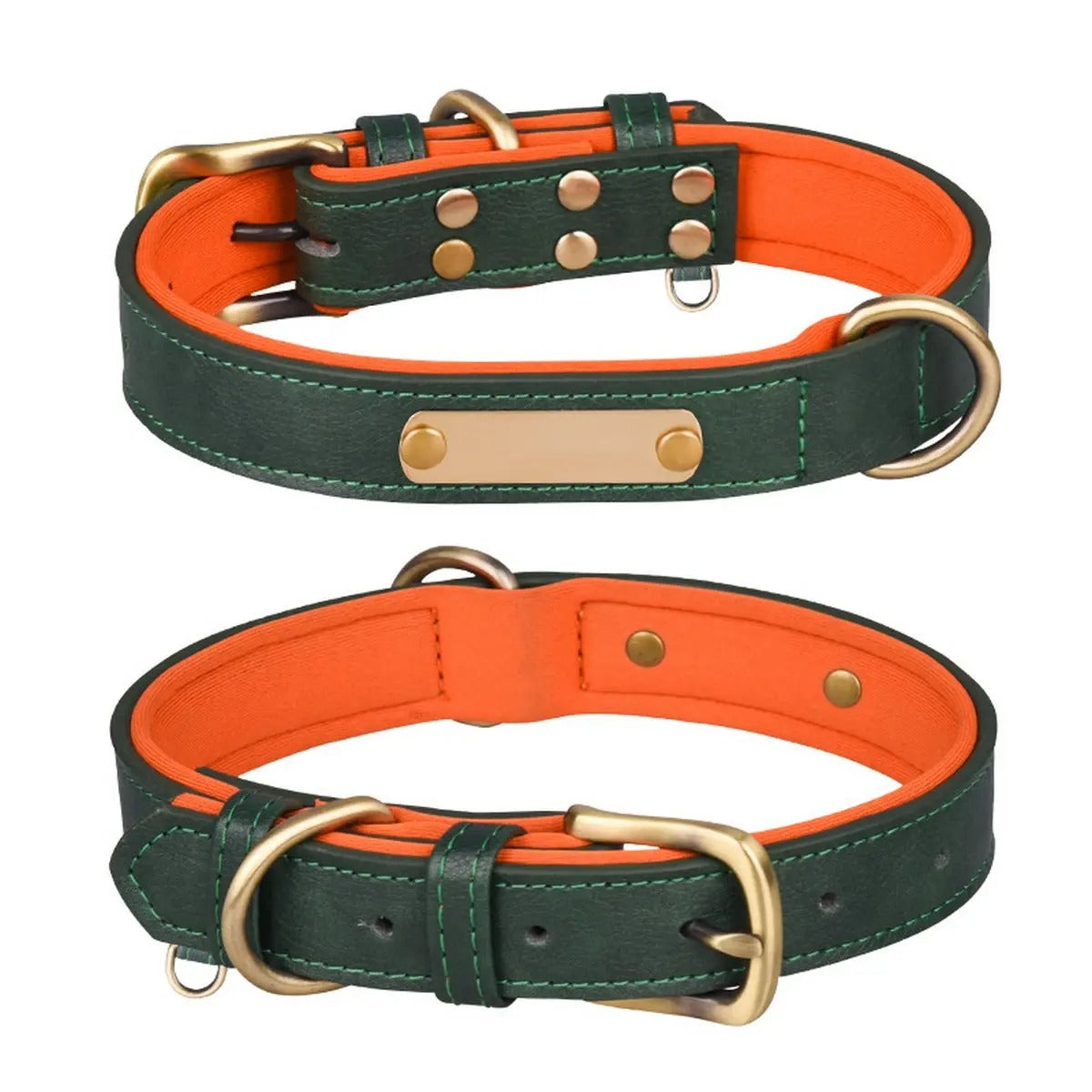 Colorblock Space Cotton Dog Collar & Leash Set_CWMM5976