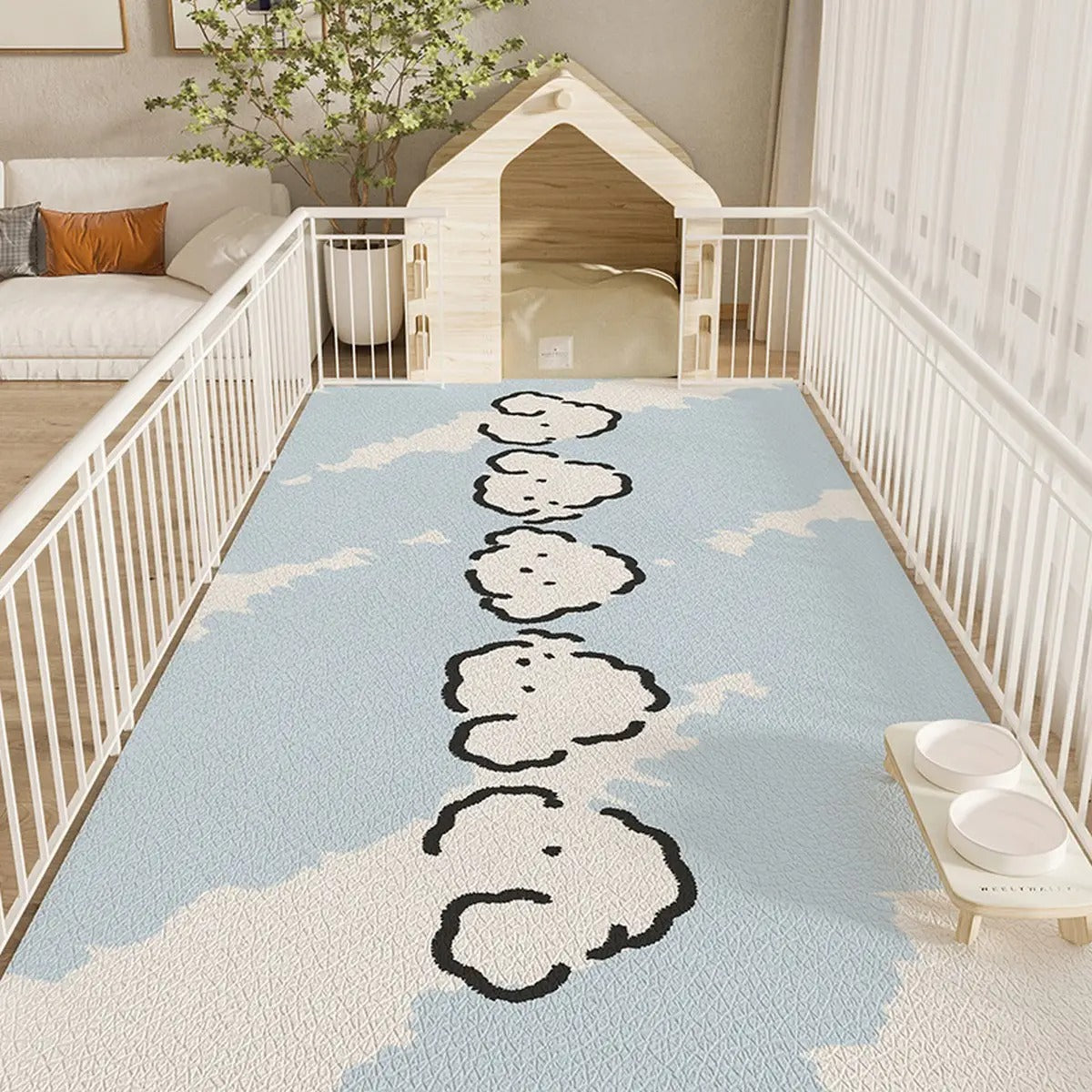 Cartoon PVC Pet Mat – Waterproof & Easy Clea_CWMM6076