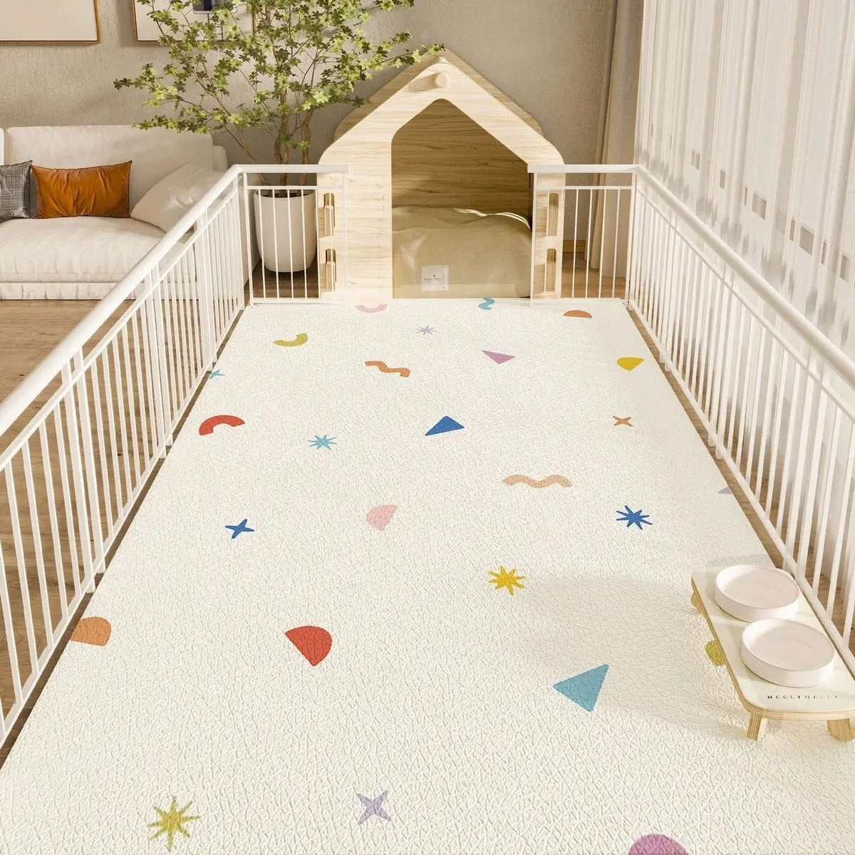 Cartoon PVC Pet Mat – Waterproof & Easy Clea_CWMM6076