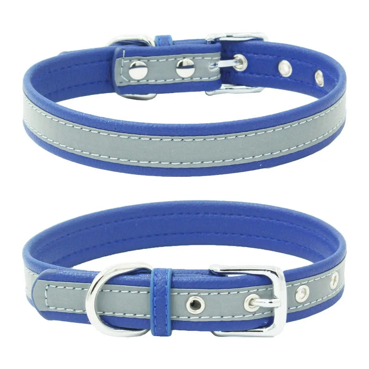 Comfort Leather Anti-Lost Reflective Dog Collar_CWMM5977
