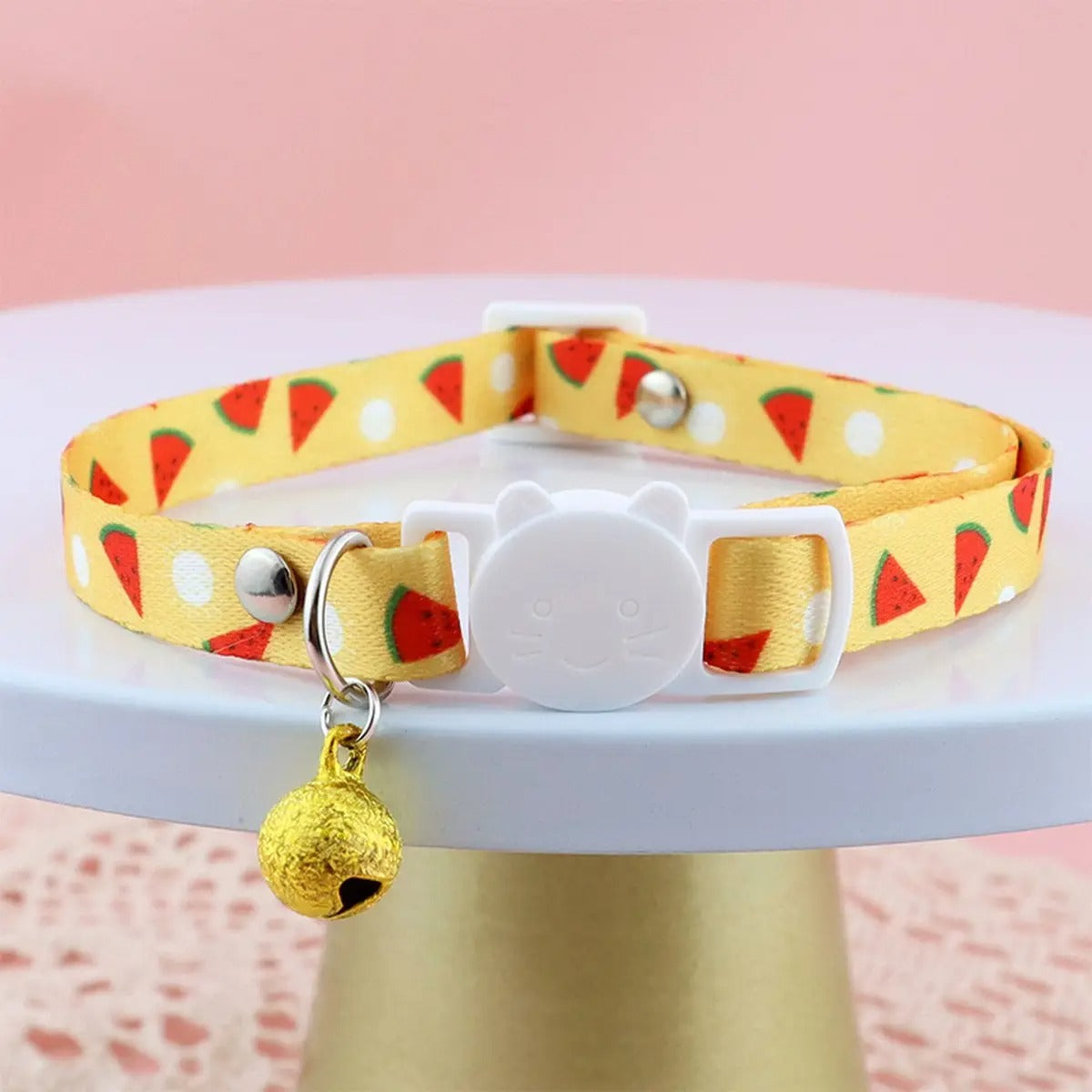 Cute Fruit Design Pet Collar with Bell_CWMM5967