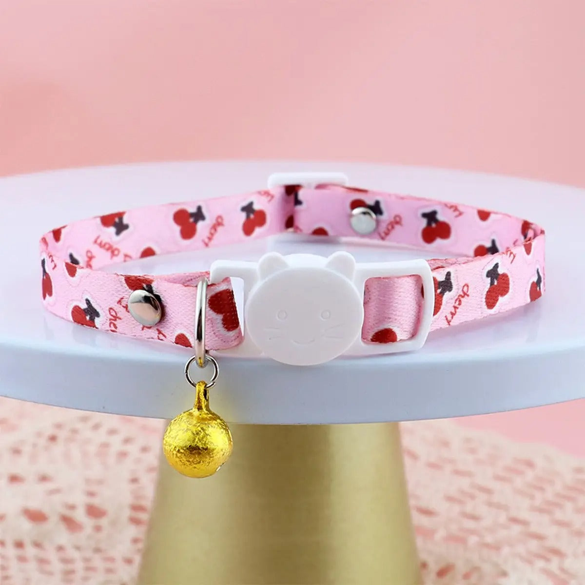 Cute Fruit Design Pet Collar with Bell_CWMM5967