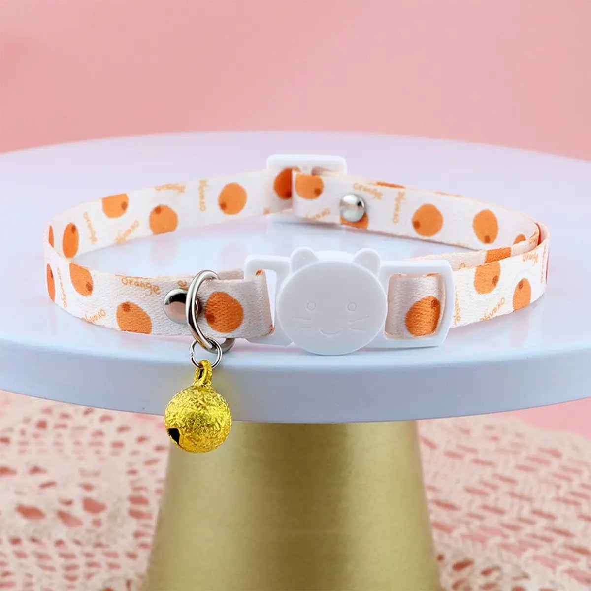 Cute Fruit Design Pet Collar with Bell_CWMM5967