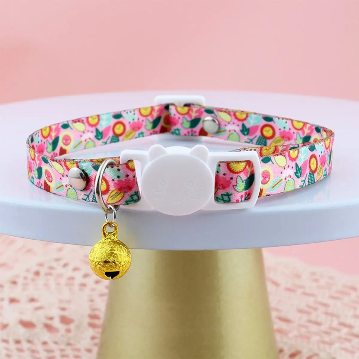 Cute Fruit Design Pet Collar with Bell_CWMM5967