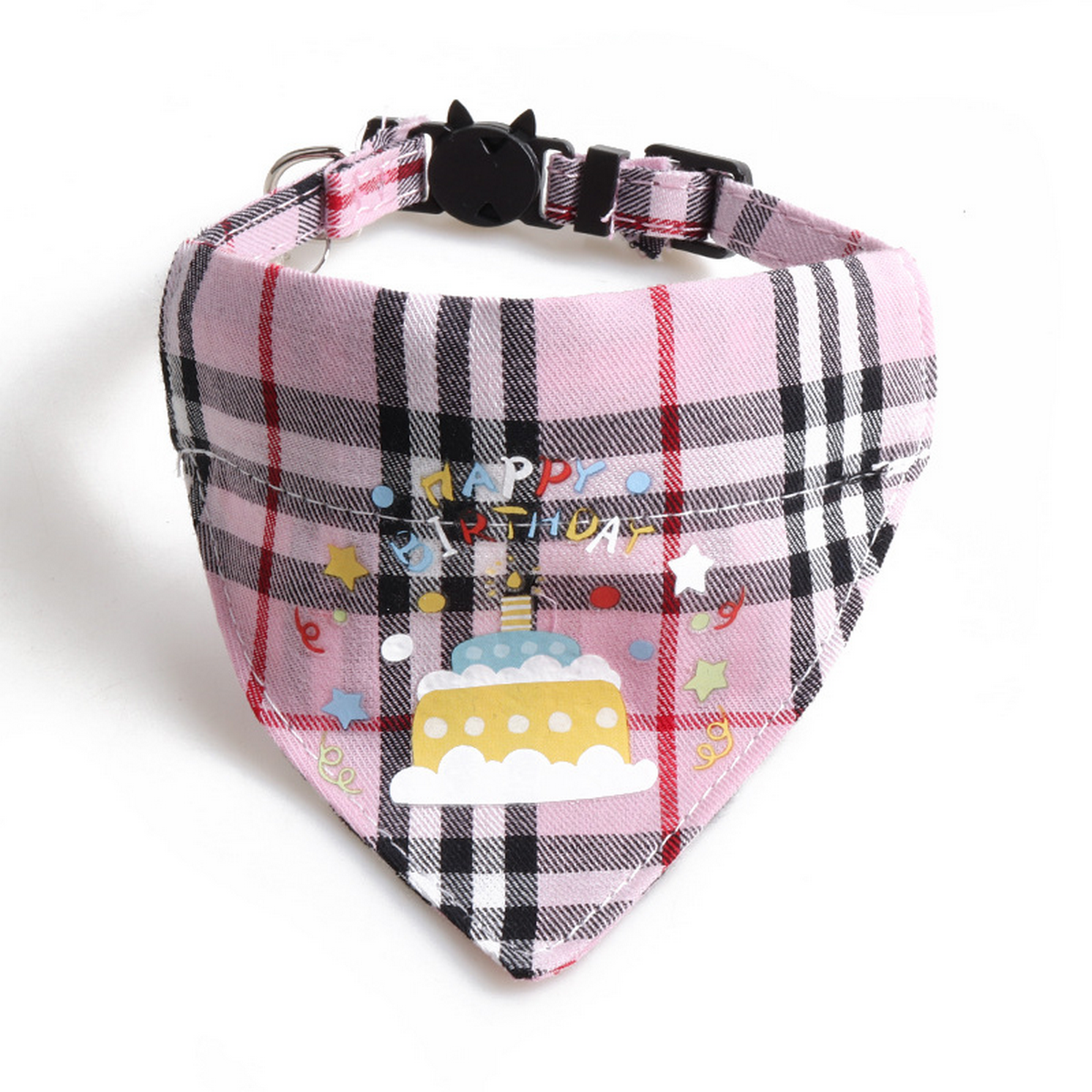 Cat Collar Set – Birthday Bow & Triangle Scarf_CWMM7768