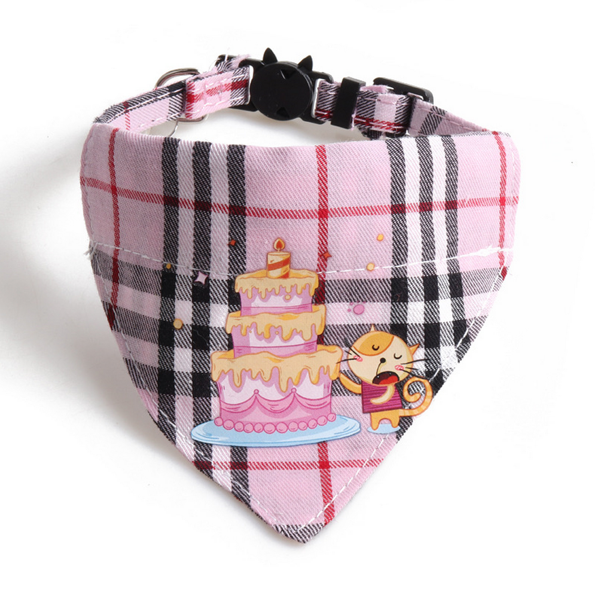 Cat Collar Set – Birthday Bow & Triangle Scarf_CWMM7768