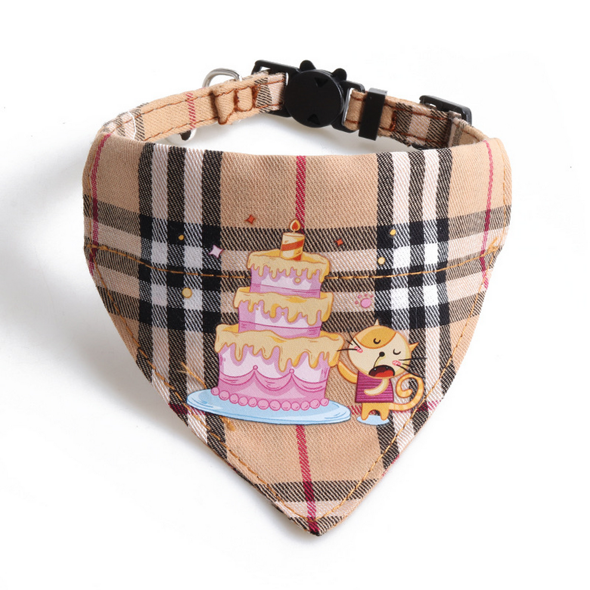 Cat Collar Set – Birthday Bow & Triangle Scarf_CWMM7768