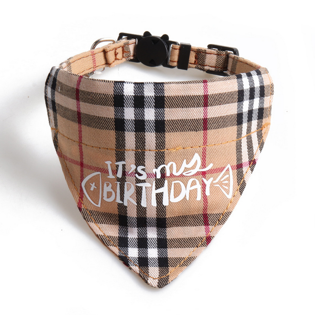 Cat Collar Set – Birthday Bow & Triangle Scarf_CWMM7768