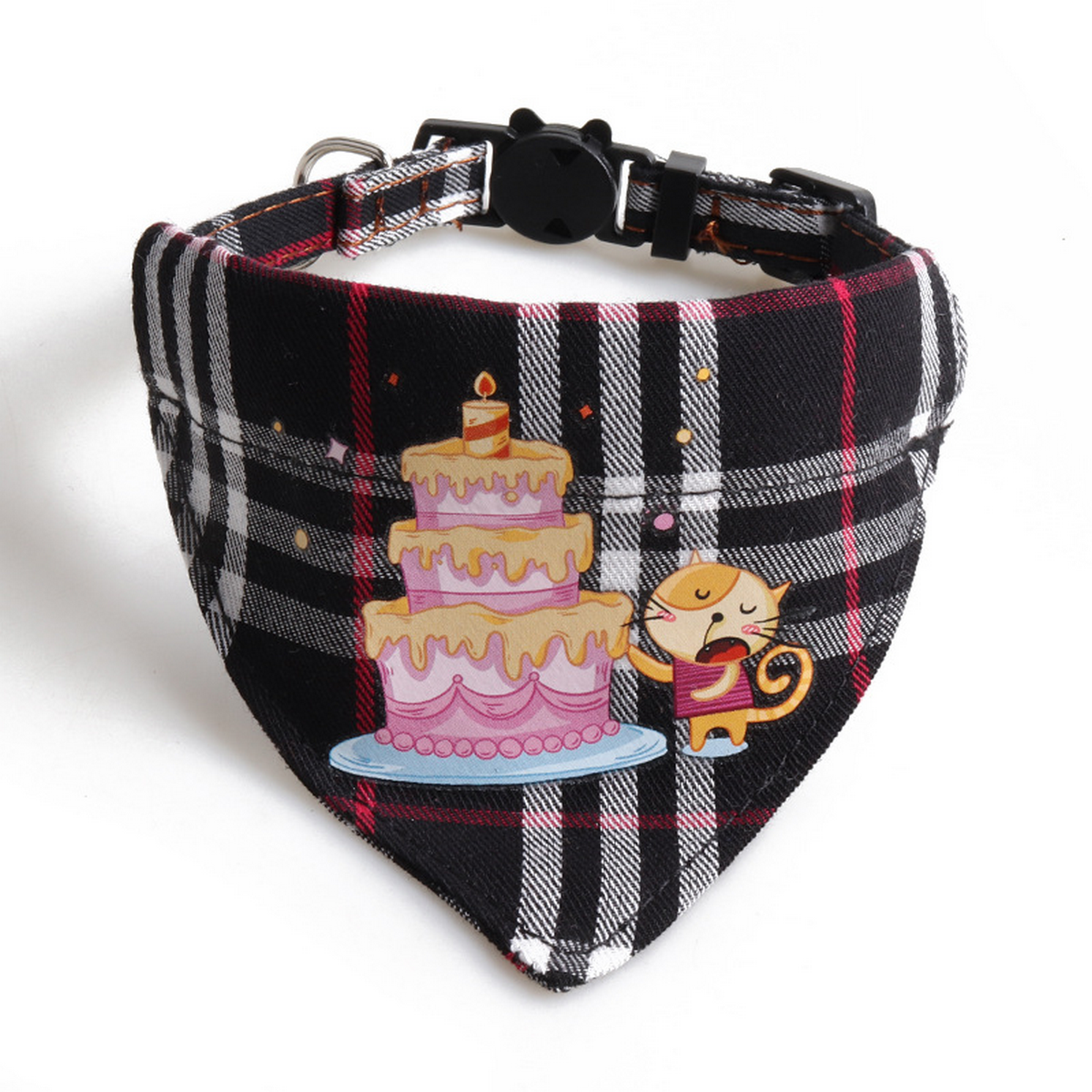 Cat Collar Set – Birthday Bow & Triangle Scarf_CWMM7768