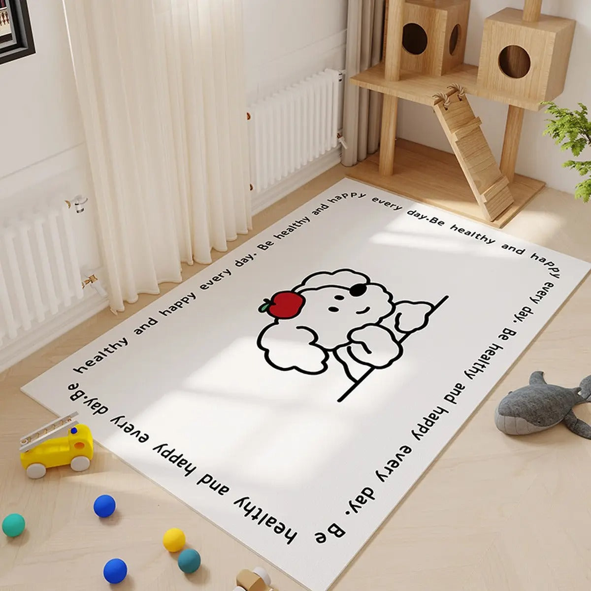 Cartoon Pet Feeding Mat – Non-Slip & Easy Clean_CWMM6075