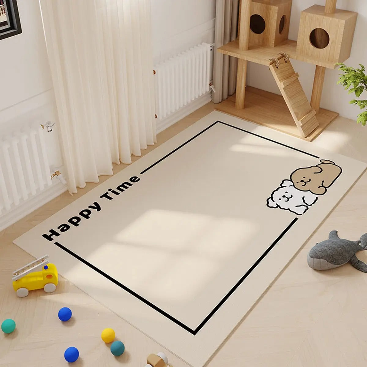 Cartoon Pet Feeding Mat – Non-Slip & Easy Clean_CWMM6075