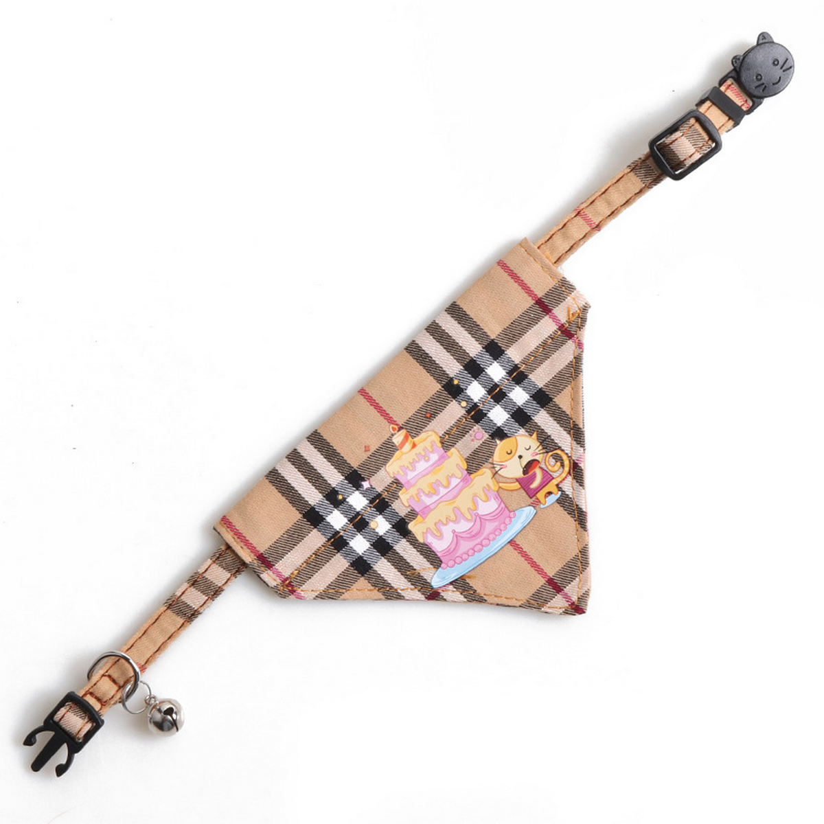 Cat Collar Set – Birthday Bow & Triangle Scarf_CWMM7768