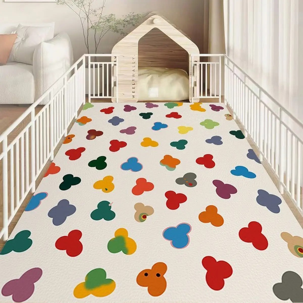 Cartoon Waterproof PVC Pet Feeding & Play Ma_CWMM6067