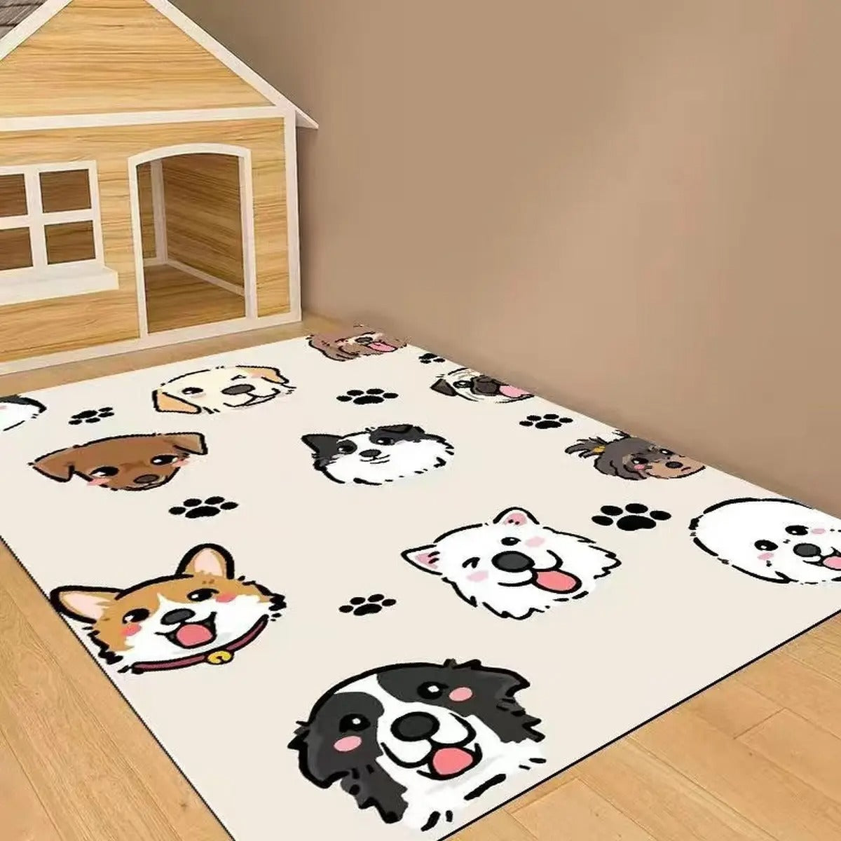 Cute PVC Pet Mat Waterproof, Non-Slip & Easy Clea_CWMM6071