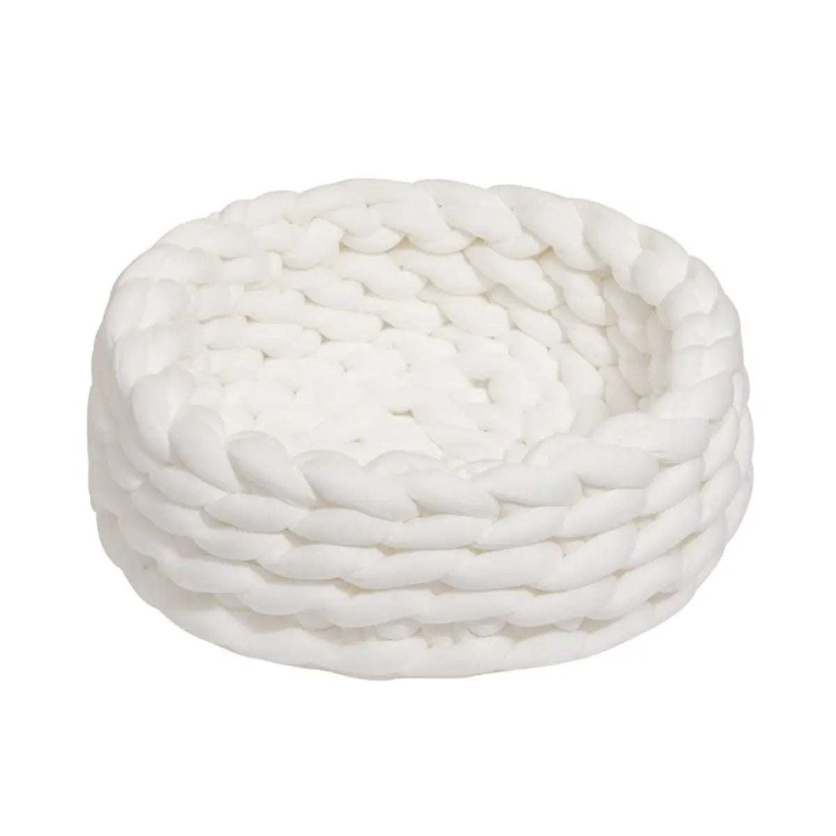 Chunky Handwoven Pet Bed, Machine Washable Cotton_CWMM6457